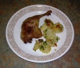 Duck Confit with Sarladaise Potatoes